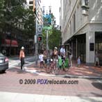 Downtown Portland Street View & Sidewalk