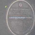 Laurelhurst Park Plaque