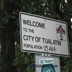 Tualatin Oregon Sign