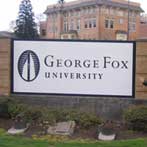 Newberg Oregon George Fox University Sign