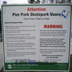 Pier Park Skate Rules